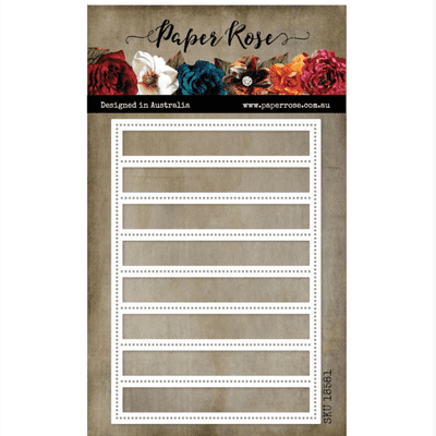 Paper Rose Cutting Die - Striped Pierced Coverplate