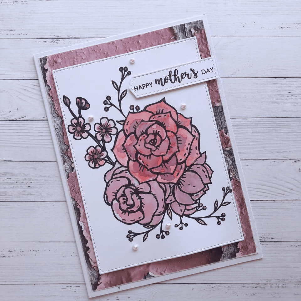 Paper Rose Stamp Set - Beautiful Day