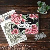 Paper Rose Stamp Set - Big Bloom