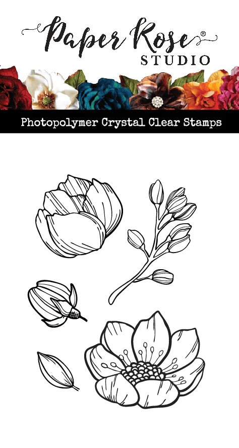 Paper Rose Stamp Set - Lydia s Blooms