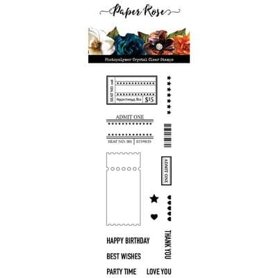 Paper Rose Stamp Set - Ticket Creator
