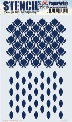 PaperArtsy E³ Stencil Large - Scrapcosy 319 - PS319