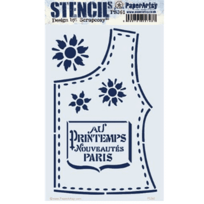 PaperArtsy E³ Stencil Large - Scrapcosy 361 - PS361