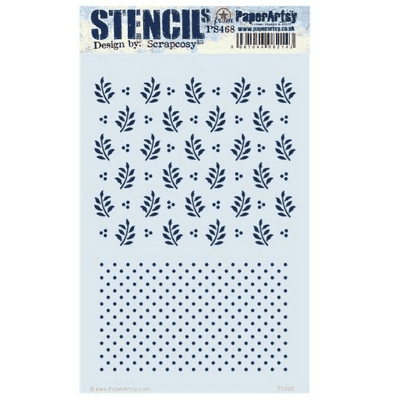 PaperArtsy E³ Stencil Large - Scrapcosy 468 - PS468