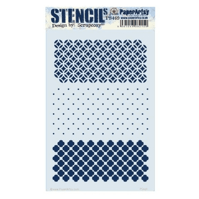 PaperArtsy E³ Stencil Large - Scrapcosy 469 - PS469