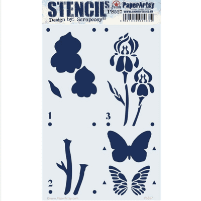 PaperArtsy E³ Stencil Large - Scrapcosy 527 - PS527