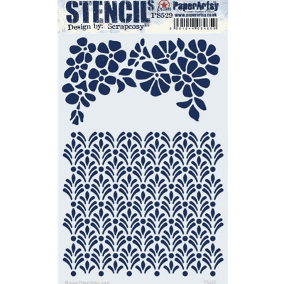 PaperArtsy E³ Stencil Large - Scrapcosy 529 - PS529