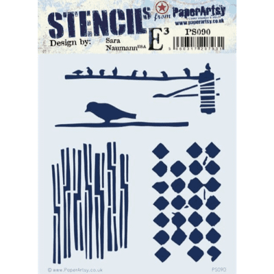 PaperArtsy E³ Stencil - Sara Naumann  {ESN} 090 - PS090