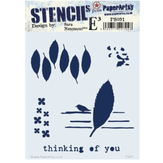PaperArtsy E³ Stencil - Sara Naumann  {ESN} 091 - PS091
