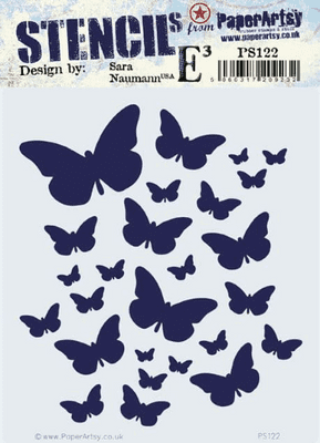 PaperArtsy E³ Stencil - Sara Naumann  {ESN} 122 - PS122