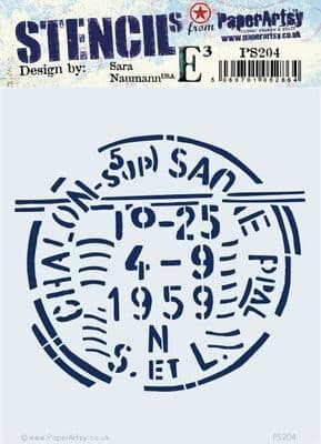 PaperArtsy E³ Stencil - Sara Naumann {ESN} 204 - PS204