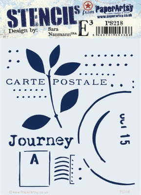PaperArtsy E³ Stencil - Sara Naumann  {ESN} 218 - PS218