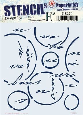 PaperArtsy E³ Stencil - Sara Naumann  {ESN} 270 - PS270