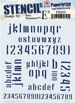 PaperArtsy E³ Stencil - Sara Naumann {ESN} 323 - PS323