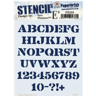 PaperArtsy E³ Stencil - Sara Naumann {ESN} 368 - PS368