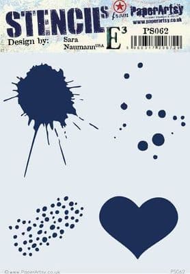 PaperArtsy E³ Stencil - Sara Naumann PA 062 {ESN} - PS062