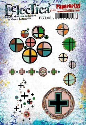 PaperArtsy Eclectica E³ Gwen Lafleur 06 Mounted Rubber Stamp Set - EGL06