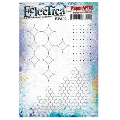 PaperArtsy Eclectica E³ 02 Mounted Rubber Stamp Set - EPA02