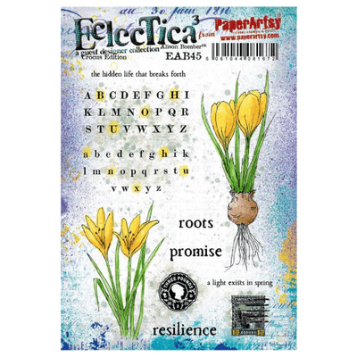 PaperArtsy Eclectica E³ Alison Bomber 45: Crocus Edition - EAB45 Mounted Rubber Stamp