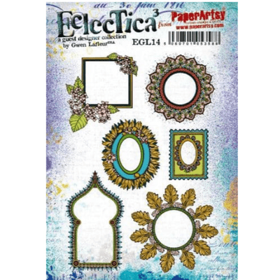 PaperArtsy Eclectica E³ Gwen Lafleur 14 Mounted Rubber Stamp Set - EGL14