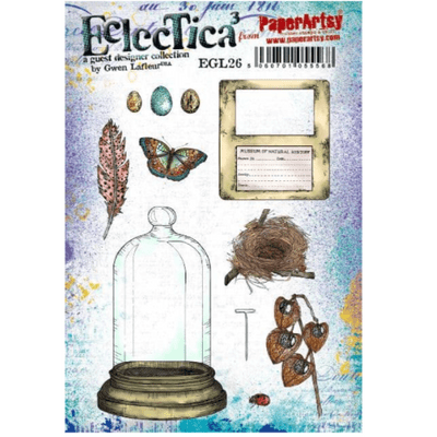 PaperArtsy Eclectica E³ Gwen Lafleur 26 Mounted Rubber Stamp Set - EGL26