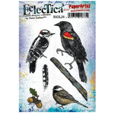 PaperArtsy Eclectica E³ Gwen Lafleur 38 Mounted Rubber Stamp Set - EGL38