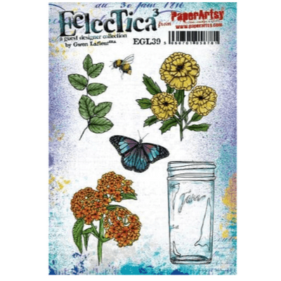 PaperArtsy Eclectica E³ Gwen Lafleur 39 Mounted Rubber Stamp Set - EGL39
