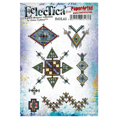 PaperArtsy Eclectica E³ Gwen Lafleur 43 Mounted Rubber Stamp Set - EGL43