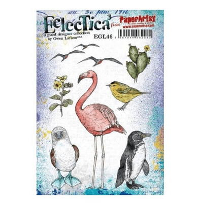 PaperArtsy Eclectica E³ Gwen Lafleur 46 Mounted Rubber Stamp Set - EGL46