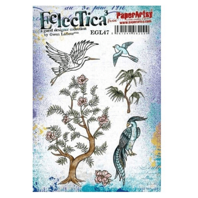 PaperArtsy Eclectica E³ Gwen Lafleur 47 Mounted Rubber Stamp Set - EGL47