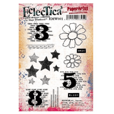 PaperArtsy Eclectica E³ Mags Woodcock 01 Mounted Rubber Stamp Set - EMW001