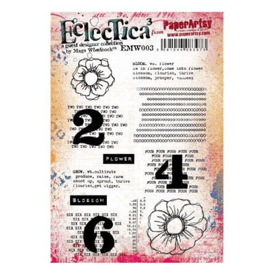 PaperArtsy Eclectica E³ Mags Woodcock 03 Mounted Rubber Stamp Set - EMW003