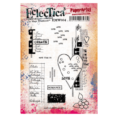 PaperArtsy Eclectica E³ Mags Woodcock 04 Mounted Rubber Stamp Set - EMW004