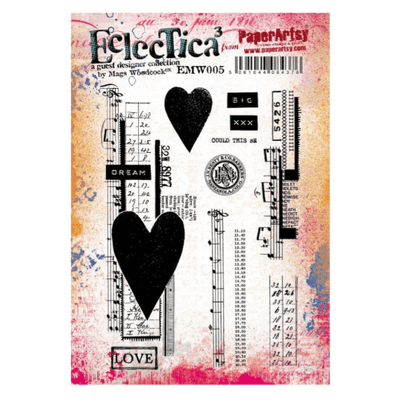 PaperArtsy Eclectica E³ Mags Woodcock 05 Mounted Rubber Stamp Set - EMW005