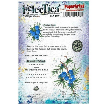 PaperArtsy Eclectica E³ Mounted Rubber Stamp Set - Alison Bomber 28: Juniper - EAB28