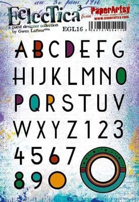 PaperArtsy Eclectica E³ Gwen Lafleur 16 Mounted Rubber Stamp Set - EGL16