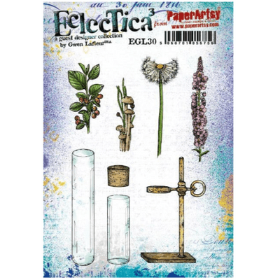 PaperArtsy Eclectica E³ Gwen Lafleur 30 Mounted Rubber Stamp Set - EGL30