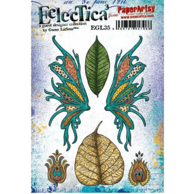 PaperArtsy Eclectica E³ Gwen Lafleur 35 Mounted Rubber Stamp Set - EGL35