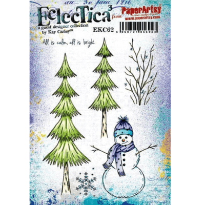 PaperArtsy Eclectica E³ Mounted Rubber Stamp Set - Kay Carley 62 - EKC62