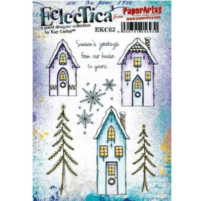 PaperArtsy Eclectica E³ Mounted Rubber Stamp Set - Kay Carley 63 - EKC63