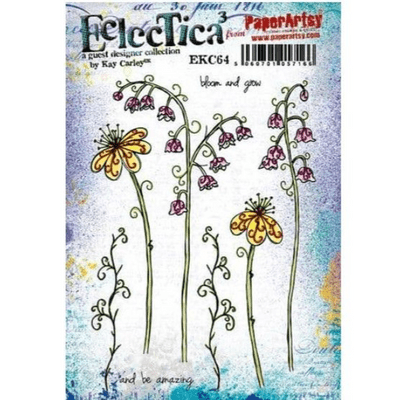 PaperArtsy Eclectica E³ Mounted Rubber Stamp Set - Kay Carley 64 - EKC64