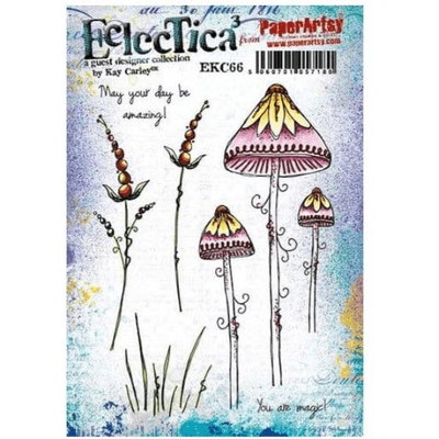 PaperArtsy Eclectica E³ Mounted Rubber Stamp Set - Kay Carley 66 - EKC66