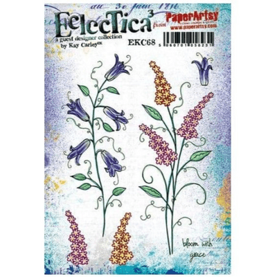 PaperArtsy Eclectica E³ Mounted Rubber Stamp Set - Kay Carley 68 - EKC68