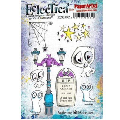 PaperArtsy Eclectica E³ Mounted Rubber Stamp Set - Nicci Battilana  02 - ENB02