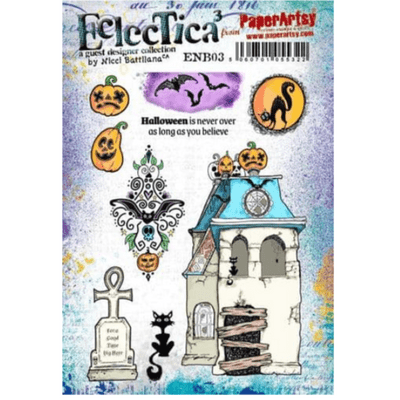 PaperArtsy Eclectica E³ Mounted Rubber Stamp Set - Nicci Battilana  03 - ENB03