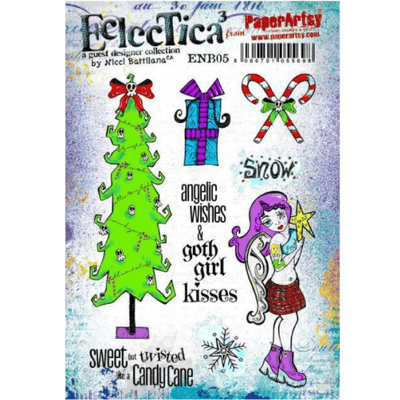 PaperArtsy Eclectica E³ Mounted Rubber Stamp Set - Nicci Battilana  05 - ENB05