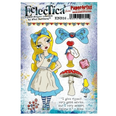 PaperArtsy Eclectica E³ Mounted Rubber Stamp Set - Nicci Battilana 16 - ENB16