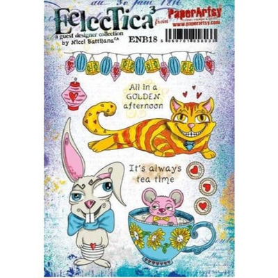 PaperArtsy Eclectica E³ Mounted Rubber Stamp Set - Nicci Battilana 18 - ENB18