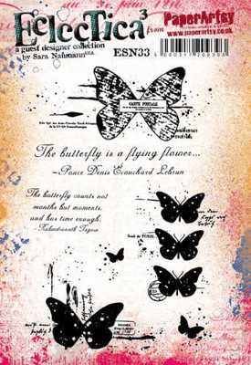 PaperArtsy Eclectica E³ Mounted Rubber Stamp Set - Sara Naumann 33 - ESN33