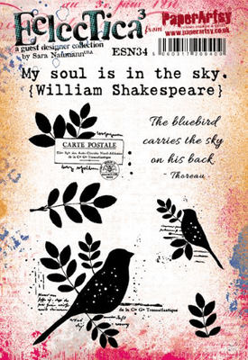 PaperArtsy Eclectica E³ Mounted Rubber Stamp Set - Sara Naumann 34 - ESN34